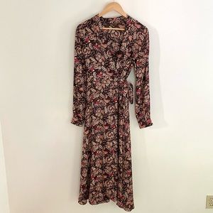 Scotch & Soda Printed Wrap Maxi Dress